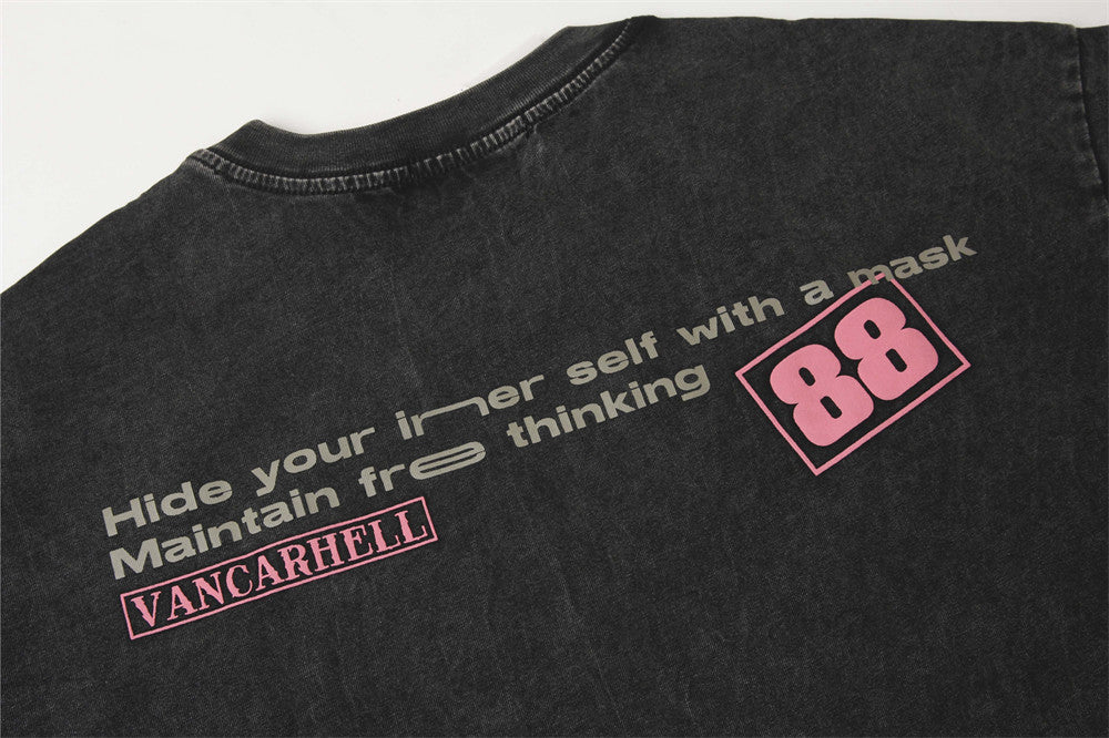 Vintage Print T-shirt Men