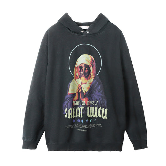 Heavy Hoodie Depressed Devil Skull