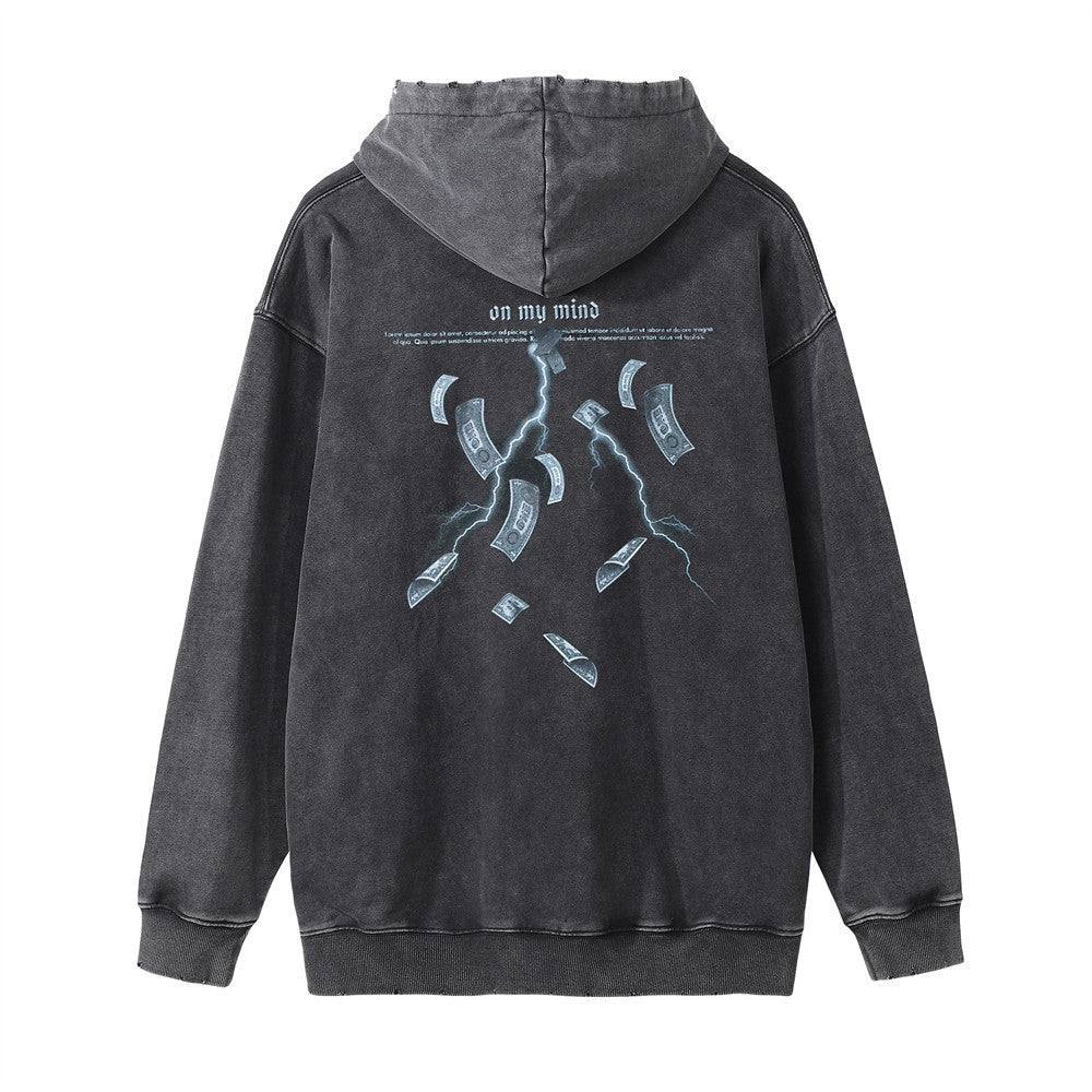 Hoodie Dark Angel Washed