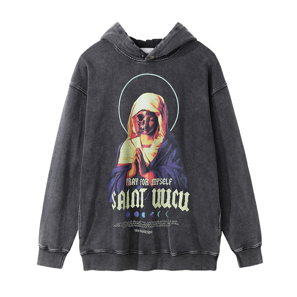 Heavy Hoodie Depressed Devil Skull