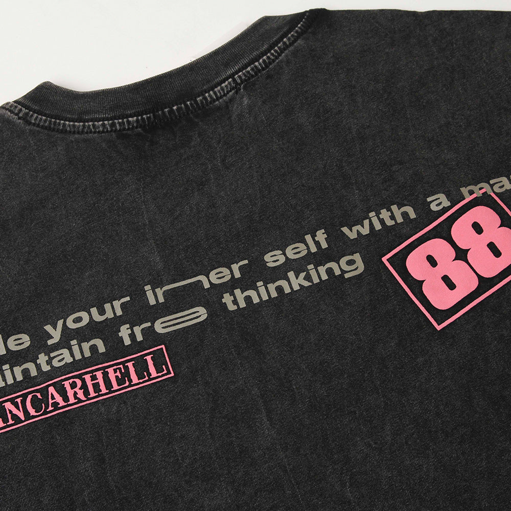 Vintage Print T-shirt Men