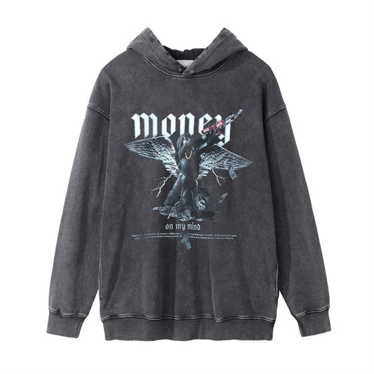 Hoodie Dark Angel Washed