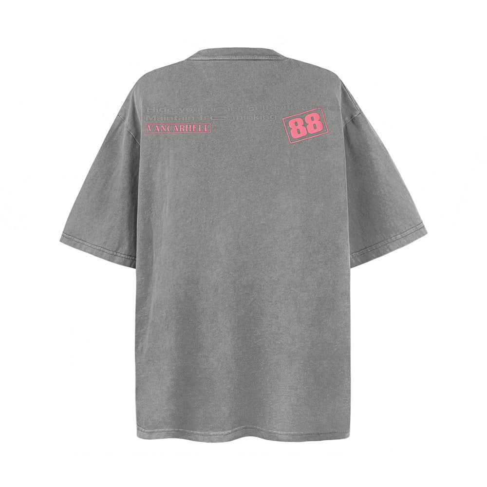 Vintage Print T-shirt Men